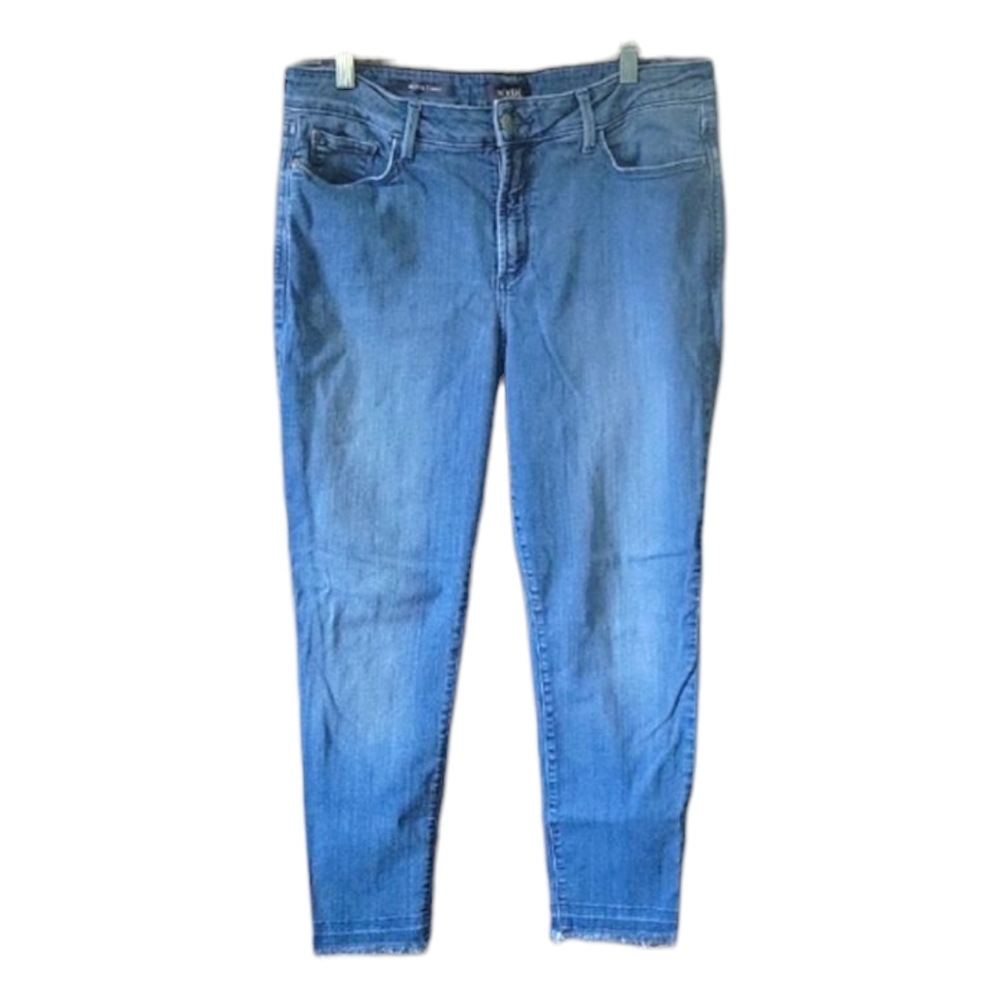 NYDJ - Alina Distressed Ankle Jeans - Size 14